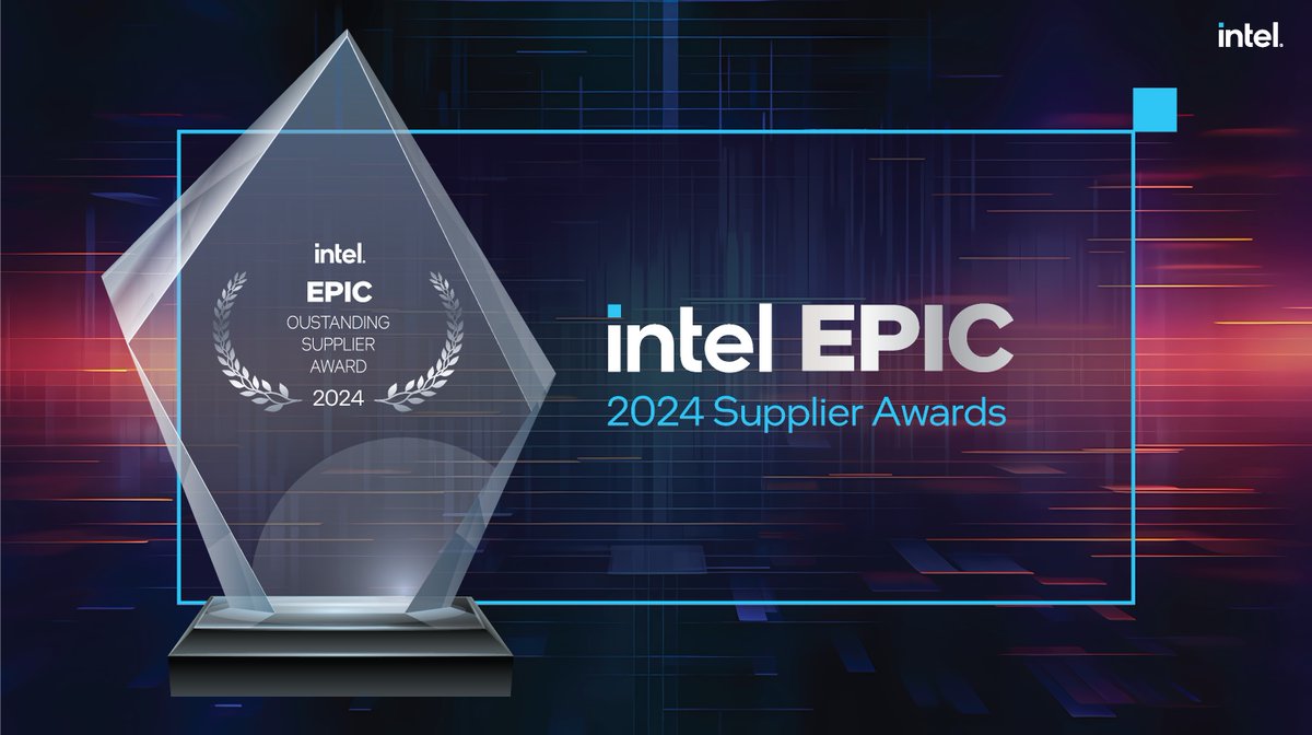 We are excited to share that #TEL has earned the highest honor within the @Intel global supply chain: the Intel EPIC Outstanding Supplier Award with Sustainability Distinction! (Insert Intel newsroom link) #IntelEPIC #TechnologyEnablingLife