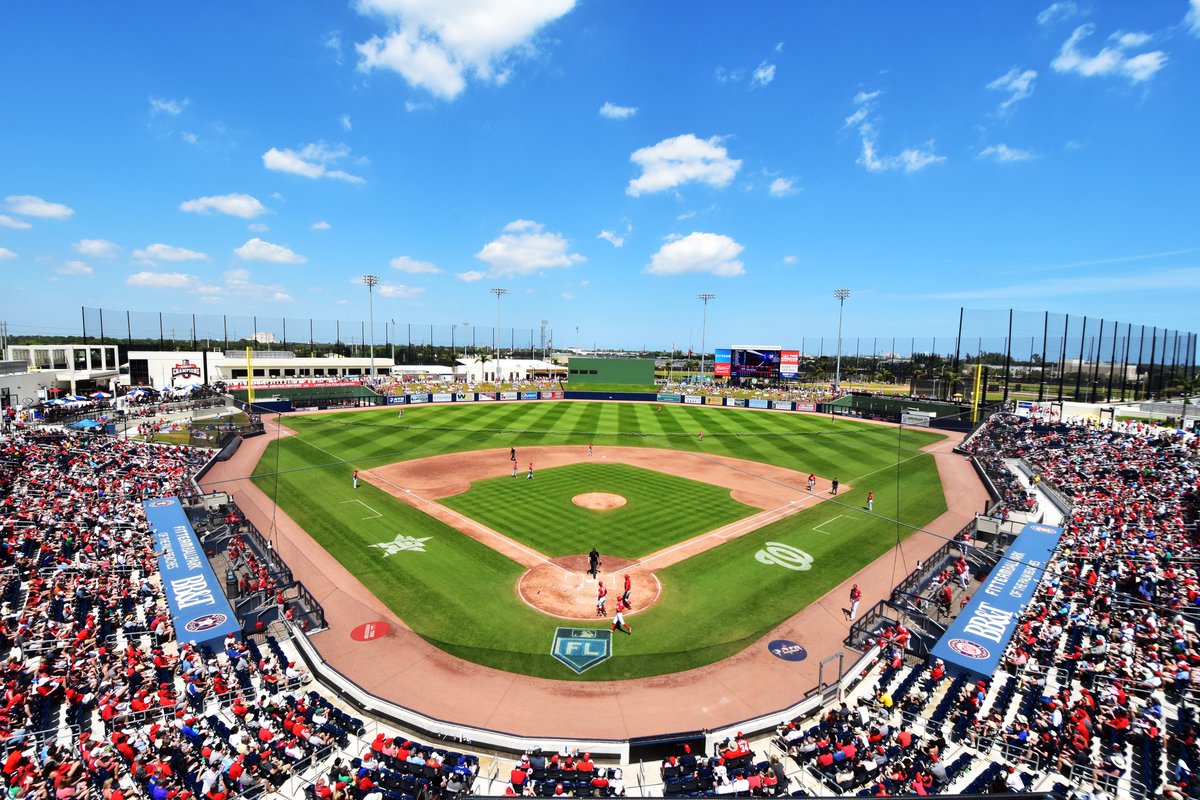 It's baseball fans' favorite holiday - Major League Baseball #OpeningDay ⚾ We are sending good luck to the @Marlins @Cardinals @Astros and @Nationals, who spent Spring Training at Roger Dean Chevrolet Stadium and CACTI Park of The Palm Beaches.🌅