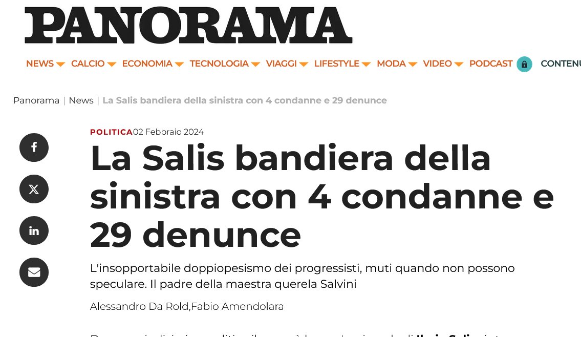 E basta con Ilaria Salis.
Che rimanga dov'è, a noi non serve