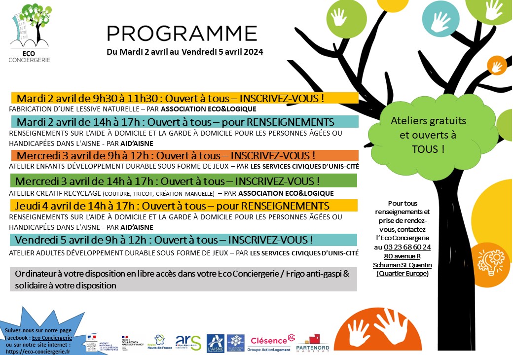 Ecoetlogique's tweet photo. 📷 Au programme de la semaine prochaine dans votre Eco Conciergerie 📷
-> VENTE à prix mini de nos créations recyclage pour Pâques VENEZ nous rendre visite le VENDREDI 29 MARS de 9h30 à 12h
N'hésitez pas à nous contacter au 03 23 68 60 24 https://t.co/ytq0O4xzvs