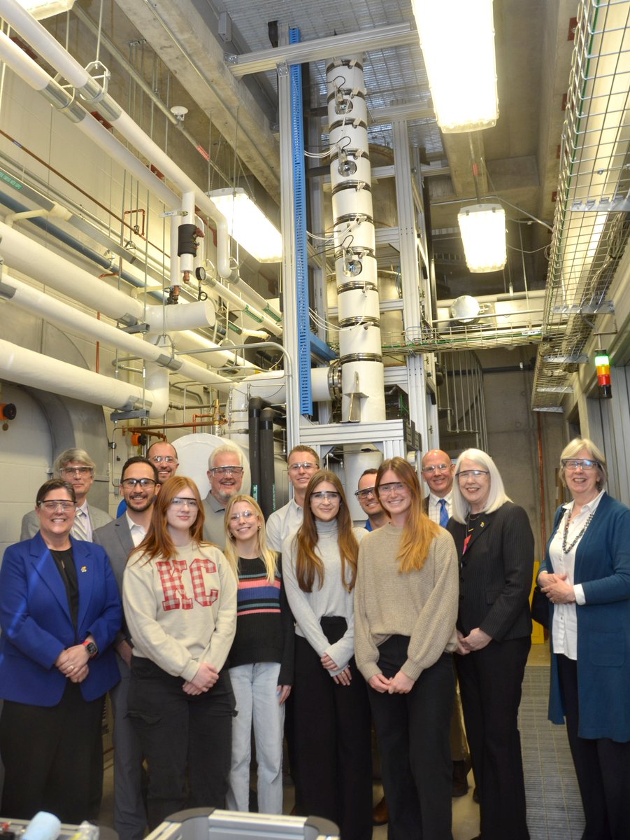 Great group on hand to cut the ribbon for the full-scale distillation column in the KU chemical engineering unit operations lab. This is one of the few labs in the country that provides students with a hands-on, full-scale learning experience. Thanks to Koch for the support.
