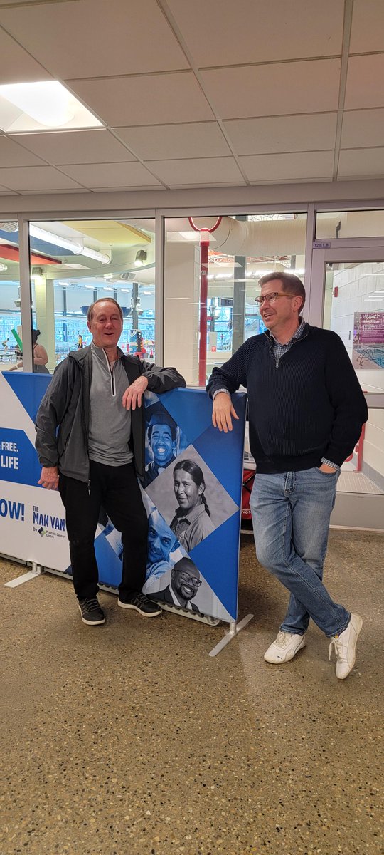 Yesterday, MAN VAN® Clinic at Terwillegar Rec Centre tested 61 men! 🙌 Big thanks to all who took charge of their health. CEO Jeff Davison & Councilor Tim Cartmell joined to advocate for men's health. Stay tuned for more updates! 💙 #MANVAN #ProstateCancerAwareness #GetChecked