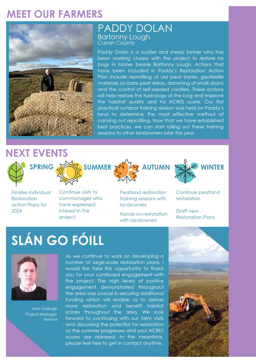 You can access now to our Newsletter 002 for the Irish Action Site @WaterLANDS_EU 🇮🇪🇪🇺 Discover a bit more about blanket bogs 🌱and our farmers🧑‍🌾as well as @NaturaCommunity initiative and our next events! 📅 #HappyEaster #Peatlands #BlanketBogs …c-42e1-a094-a5b909030d5f.usrfiles.com/ugd/896b2e_53b…