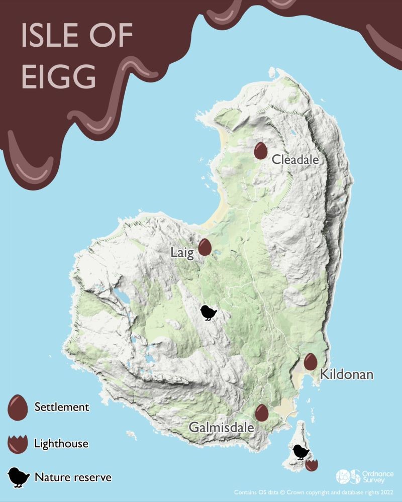 Happy Easter! The #IsleofEigg is one of the Small Isles in the Inner Hebrides in Scotland, with just over 100 local residents. #ScottishIslands @isleofeigg