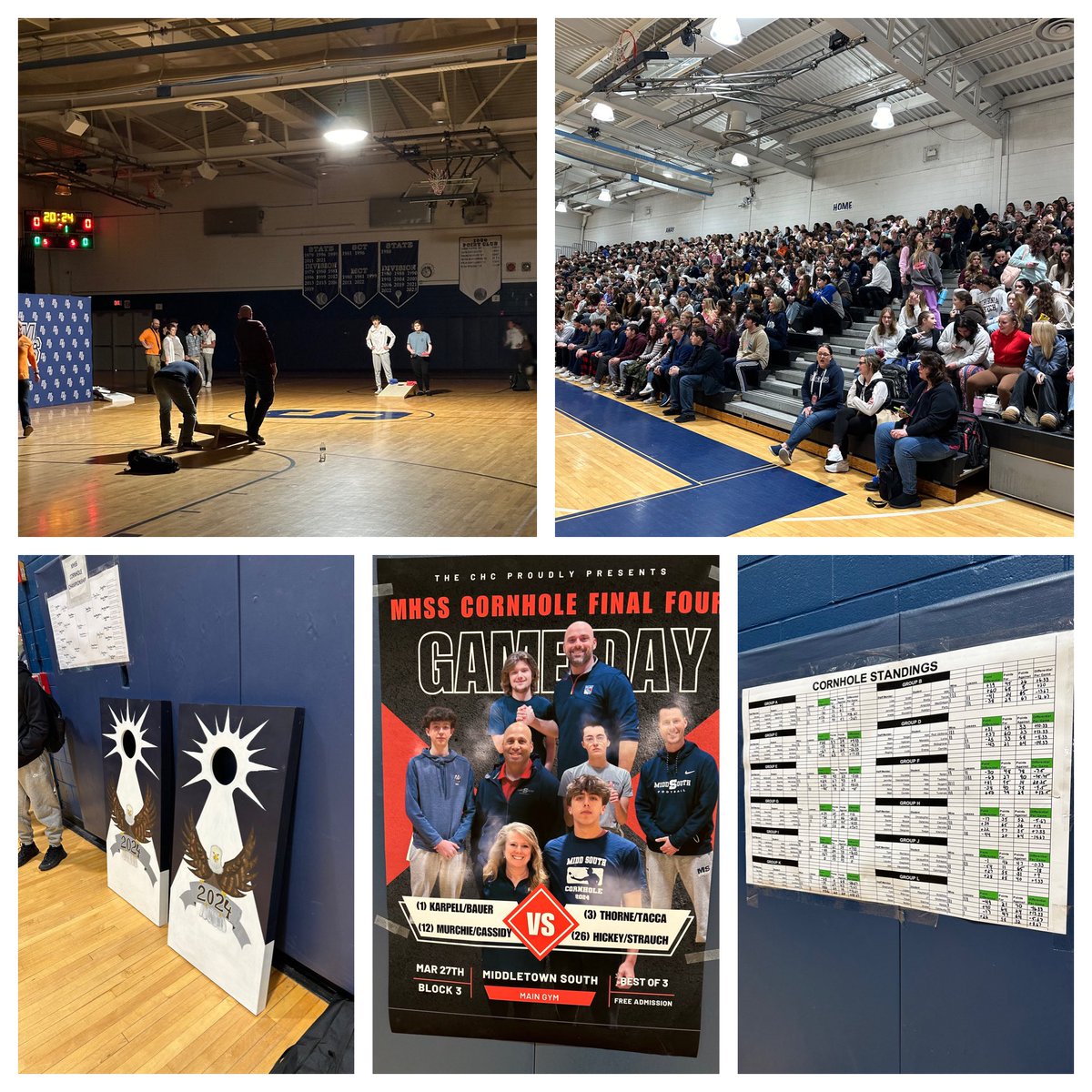 HSS Cornhole Finals…….so much energy!