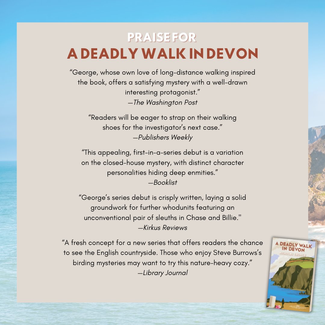 It's exciting to see the praise roll in for A DEADLY WALK IN DEVON from @KensingtonBooks! #cozymystery #LGBTQ @StormLiterary kensingtonbooks.com/9781496745262/…