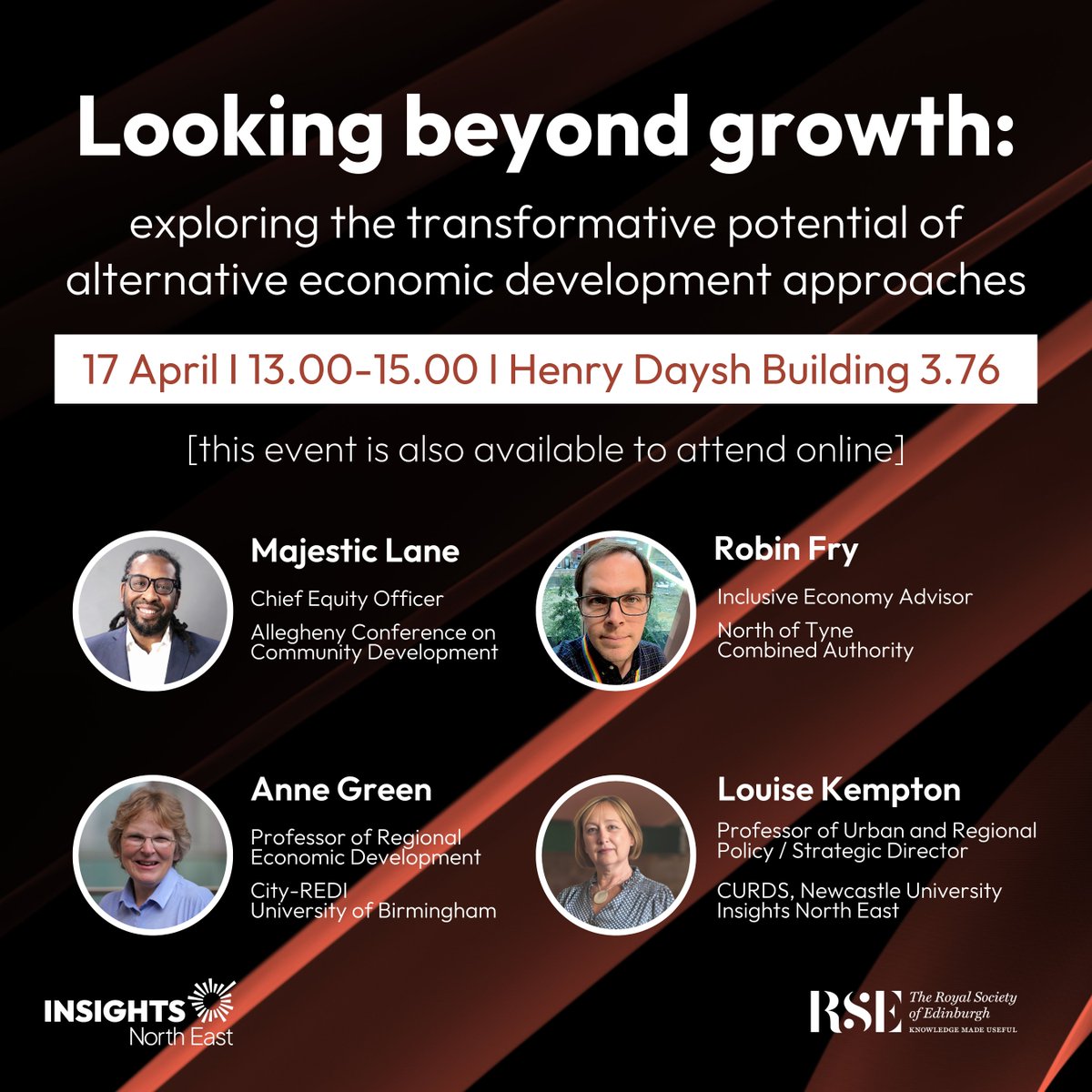 INE and @RoyalSocEd invite you to a great workshop exploring the role and take up of alternative economic development agendas by local policymakers. 🗓️ 17 April I 13.00-15.00 I Henry Daysh Building 3.76 (this is a hybrid event) Register now👇eventbrite.co.uk/e/looking-beyo…