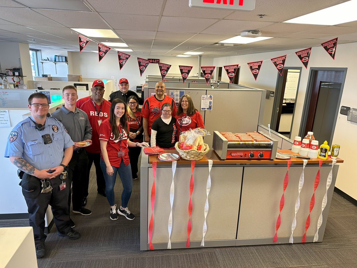 UC Public Safety is showing our <a href="/Reds/">Cincinnati Reds</a> spirit today. Happy Opening Day!