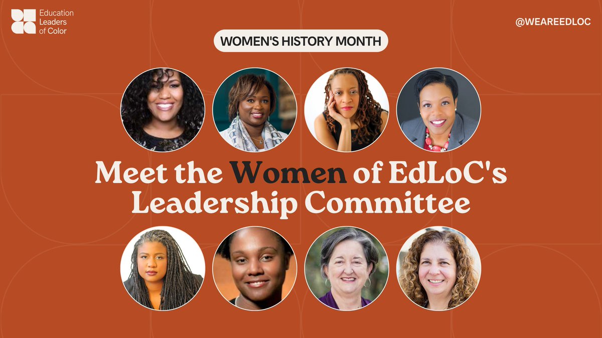 We're thrilled to celebrate #WomensHistoryMonth by honoring the incredible women leaders of EdLoC's Leadership Committee! 50% of our committee members are women, bringing diverse perspectives to our mission to drive equitable opportunities for young people of color. #WeAreEdLoC