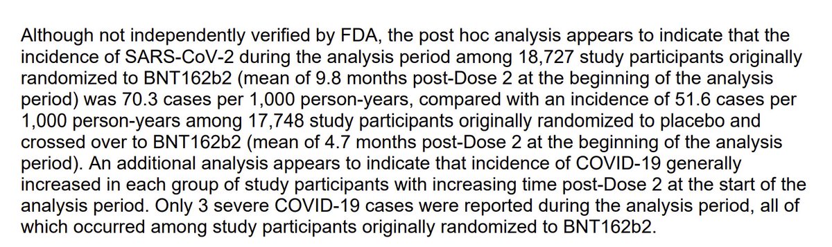 Here's a reminder that the FDA knew the infection rate was higher for Delta in the vaccinated by September 2021. fda.gov/media/152176/d…