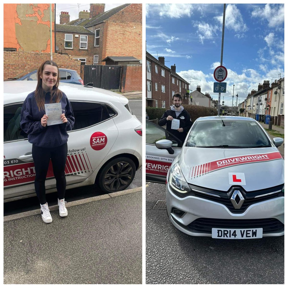 It's a DOUBLE PassDay for TEAM DriveWright 
Congratulations Annaliese and Owen with their Instructors Sam and Toby 
#LearnRightwithDriveWright 
#NKK  #Automatic #Manual #Drivinglessons  #FemaleInstructor #NikkisSquad #SquadGoals  #Lowestoft #Thisgirlcan #Thisgirldid