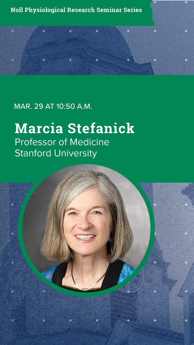 Excited for tomorrow's Noll Seminar with Women's Health expert Marcia Stefanick! Learn valuable lessons from the WHI Trials - don't miss out! For Zoom link and more information visit, ow.ly/wETF50R3kzJ