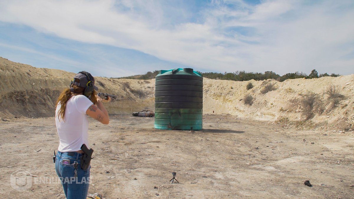 Enduraplas's tweet photo. The Thick-Wall™ design on our liquid storage tanks makes them extra tough. We shot this torture-tested tank with a 12-gauge shotgun, and nothing penetrated the tank's walls. 💥💪

#AgricultureTanks #FarmStorage #FarmInfrastructure #Enduraplas #EngineeredForEndurance https://t.co/uDfxdnoyxp