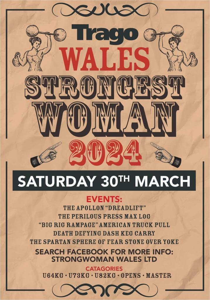 I will be here on Saturday, marvelling at all the women who are so much stronger, more disciplined, and more inspirational than am I. And if anyone wants to chat about Abergavenny's own strongwoman of the past, I will be very happy to oblige!