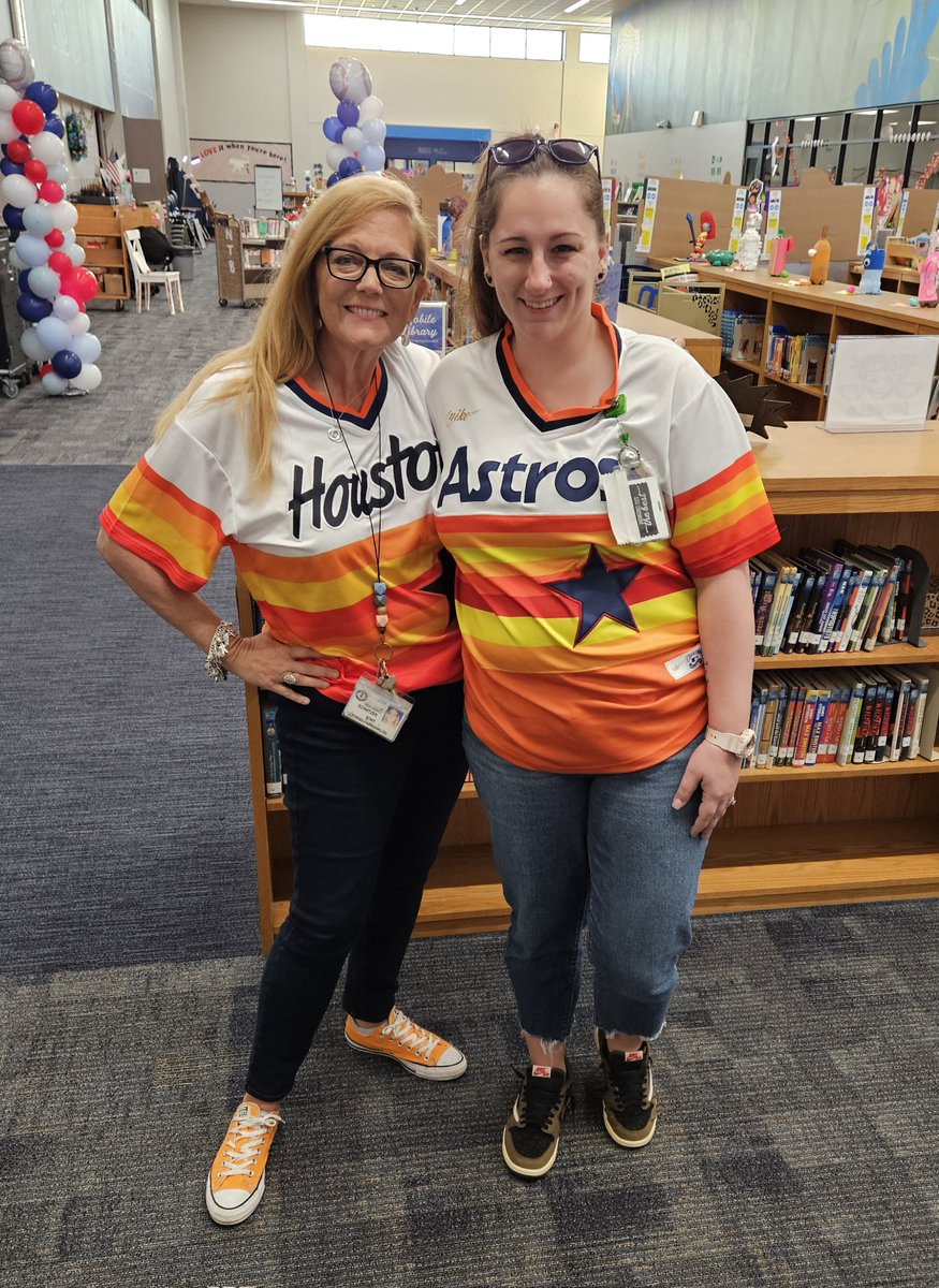 Celebrating opening day for <a href="/astros/">Houston Astros</a> today <a href="/CFISDLieder/">Lieder Elementary</a> !! <a href="/Esparza_Jesus_/">Jesus Esparza</a> <a href="/MrsGHawk/">Geralyn Hawkins</a>