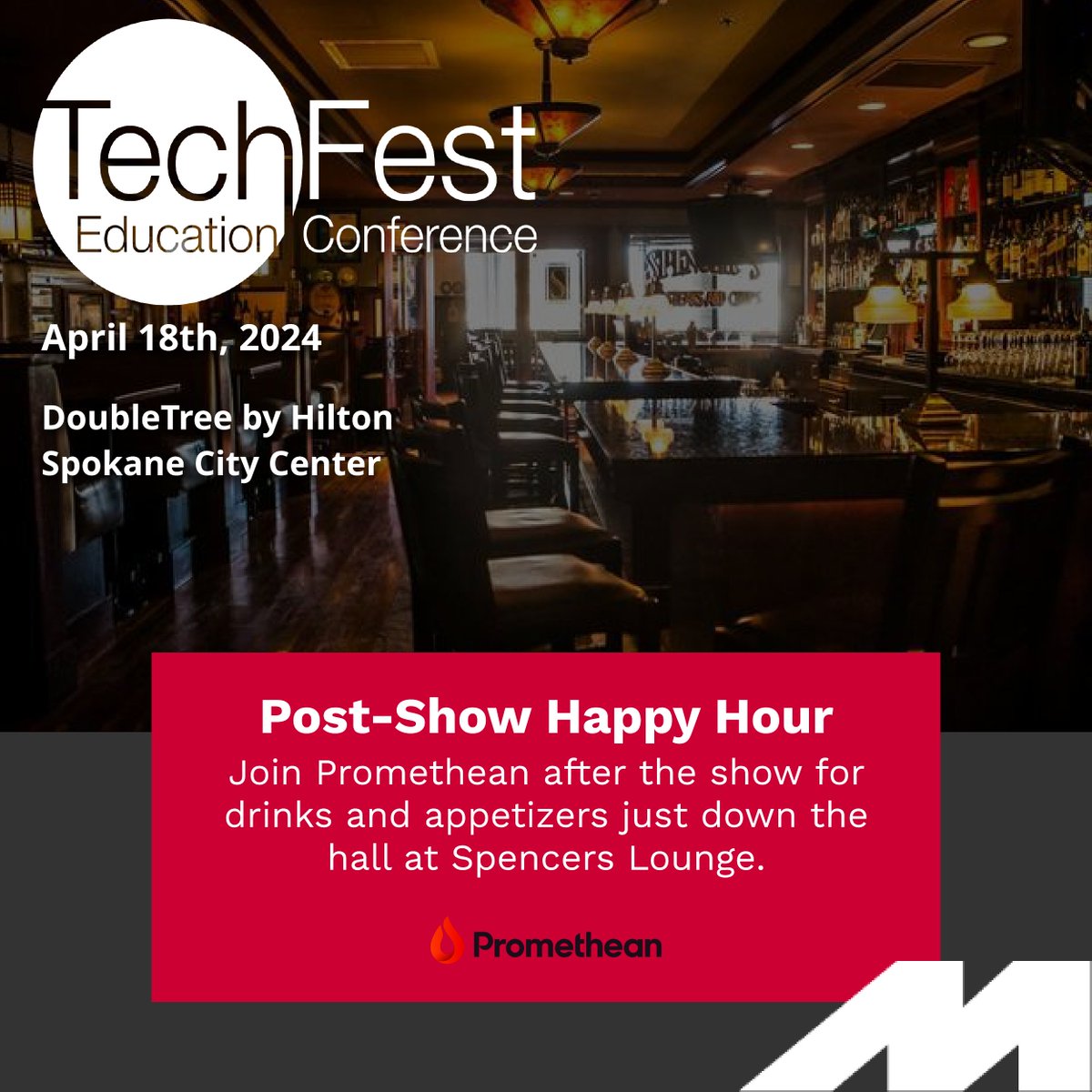 Unwind and network with fellow educators at @Promethean's exclusive happy hour! 🍹 Stop by for drinks, laughter, and meaningful connections after an inspiring day at TechFest! #HappyHour #Promethean #TechNetworking hubs.li/Q02qFNkk0