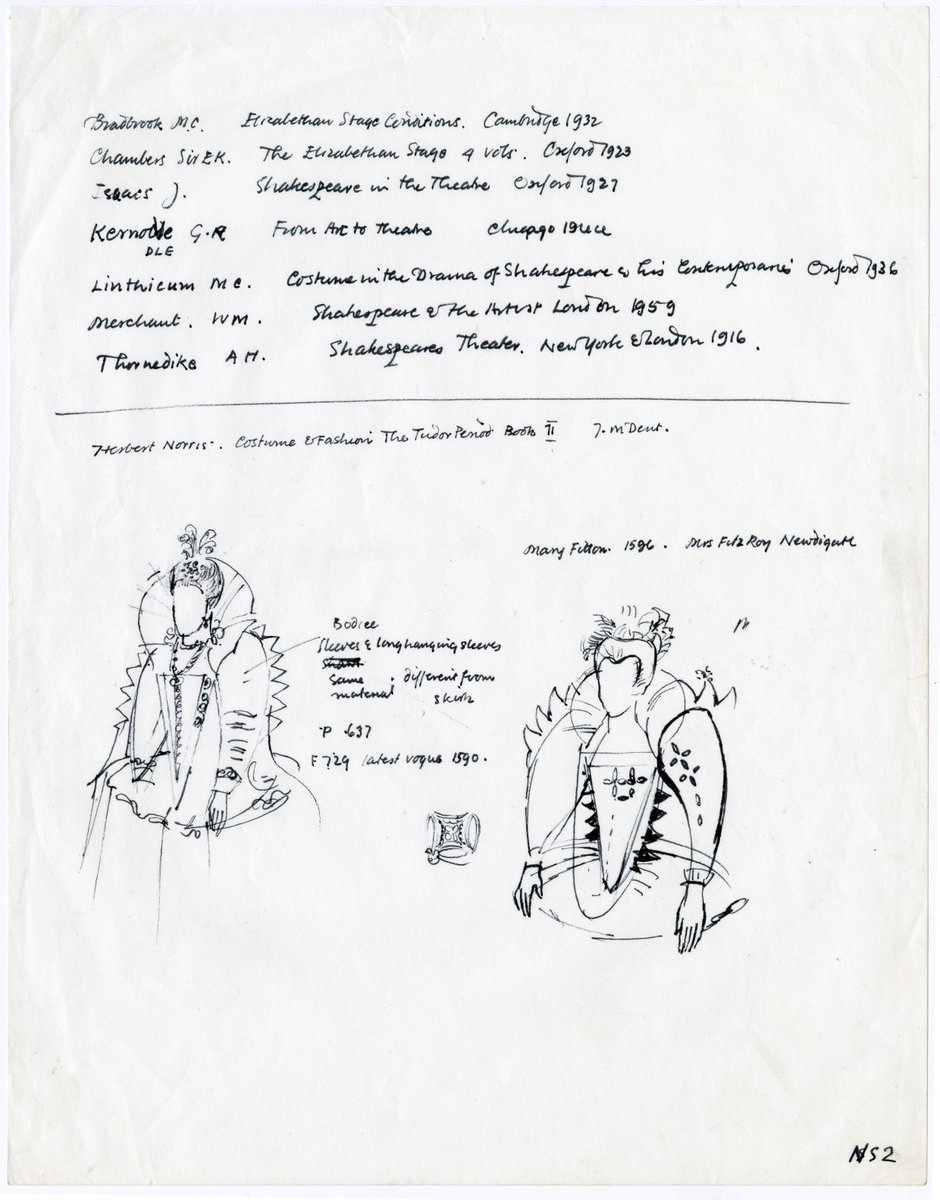 Did someone say #Fashion? When designing the £20 banknote featuring Shakespeare, banknote designers went to great lengths to ensure figures appear in historically accurate costume. Take a look at some of their research sketches! #OnlineArtExchange @artukdotorg