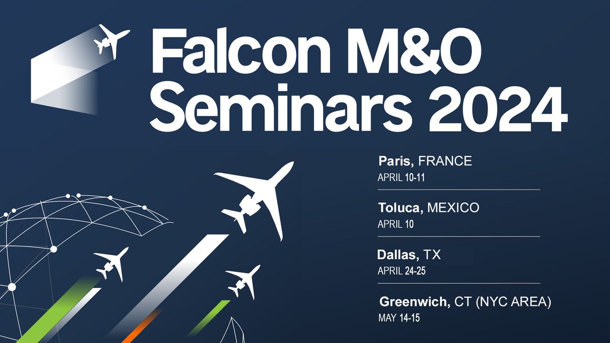 Falcon M&O season is ready to spring. Discover more: bit.ly/4cxlrlv #FalconMaintenanceAndOperationsSeminars