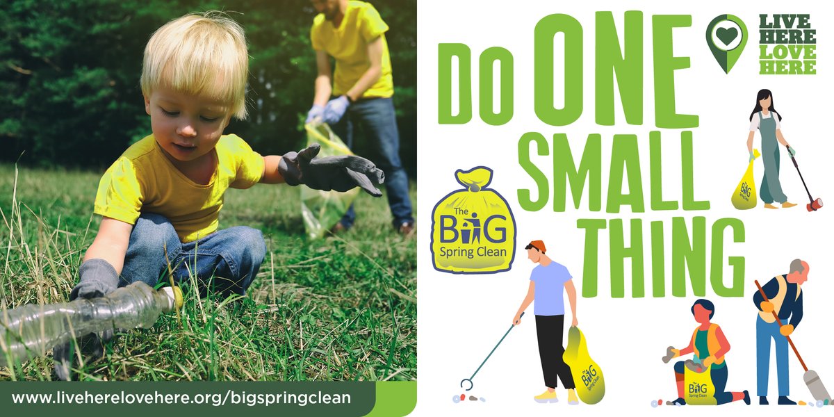 🌼 Heard about the BIG Spring Clean? Ready to roll up your sleeves and get involved? 🧹 How can you join in? 🚮 Come along to a Live Here Love Here litter pick 🌍 Host your own clean up event 💻 Find out more on our website 👉bit.ly/BIG_SpringClean #BIGSpringClean