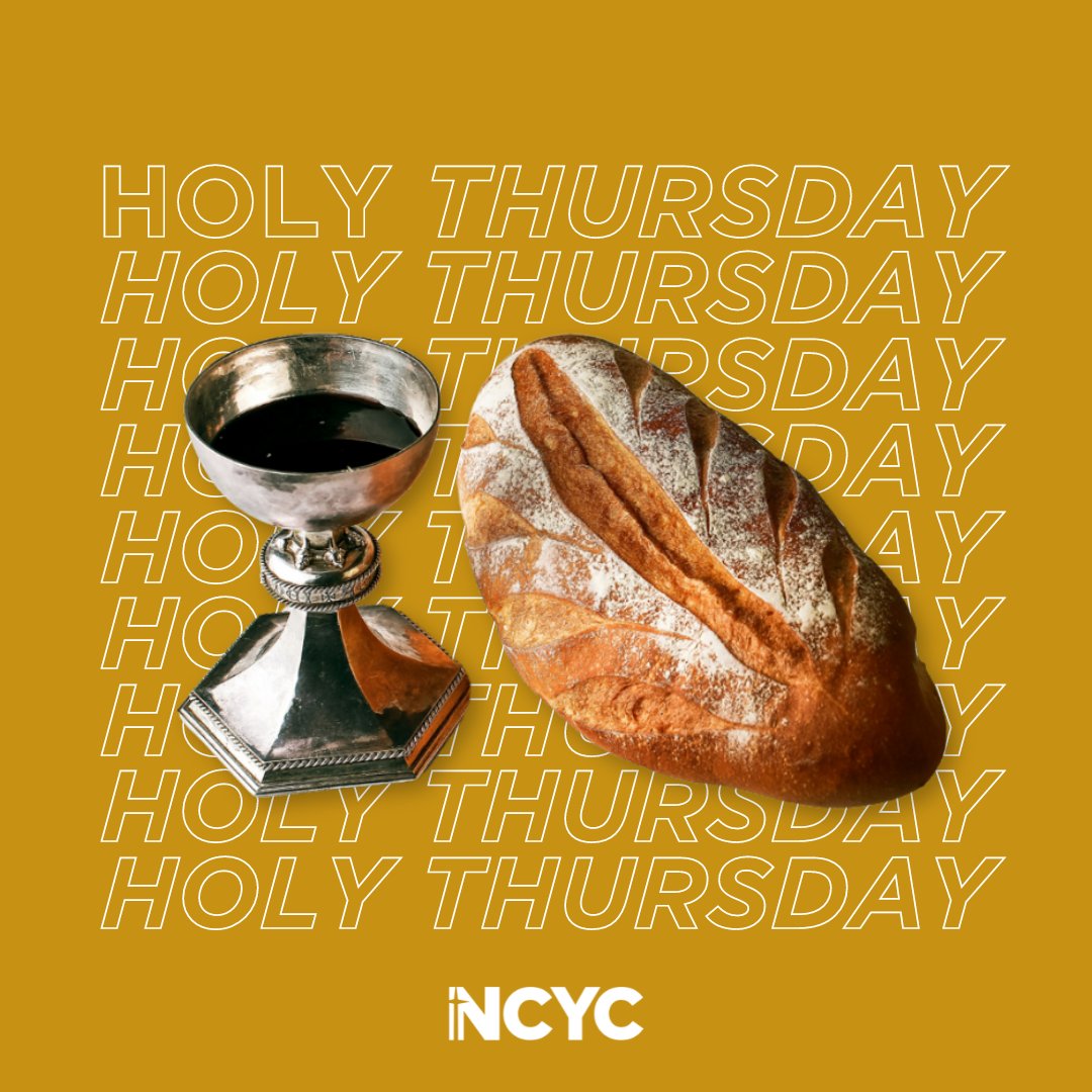 On Holy Thursday, we recall the Last Supper, where Jesus showed us the ultimate act of love through the Eucharist and washing the disciples' feet. Let's ponder on how we can follow Jesus's example of selfless love and service in our own lives. #ncyc #holyweek #holythursday