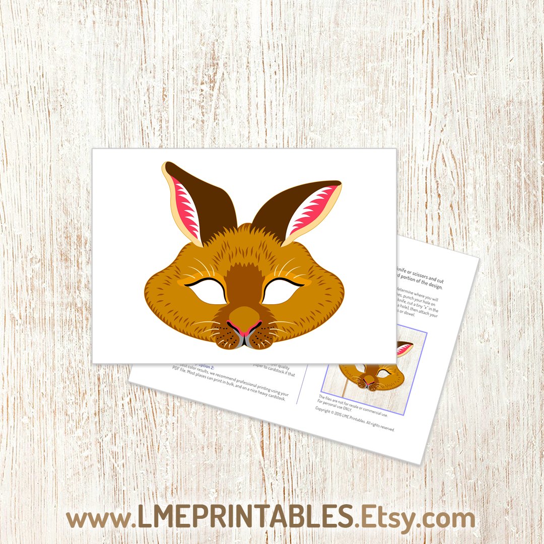 lmeprintables's tweet image. Brown Rabbit Printable Mask Bunny Easter Halloween Hare Costume Zodiac Rex Forest Farm Animal DIY Party Woodland Birthday Carnival Kid Adult etsy.me/3J2ZZXT via @Etsy #rabbitmask #rabbitcostume #rabbitforkids #rabbiteaster #eastermasks #eastergames #easterpicnic #easter