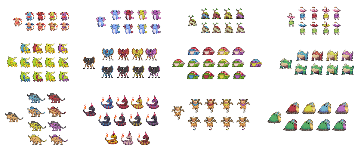 PortalFantasyio's tweet photo. This past month our big focus has been working on Fusion! 🔮
Here is a little BTS to show off some concept art of how we were aiming for things to look from the room itself to the Fusion UI and recolor options~!
#30daydev #indiegame #conceptart https://t.co/vvpWKVqr2u