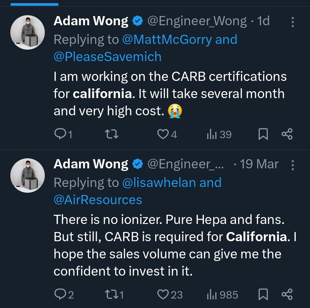 @TaylorLorenz @covidactionmap @Engineer_Wong is a real dude and hydromechanic engineer in China with a small business and very trustworthy mutuals on his side! California apparently requires an additional expensive verification process that he's working on ATM.