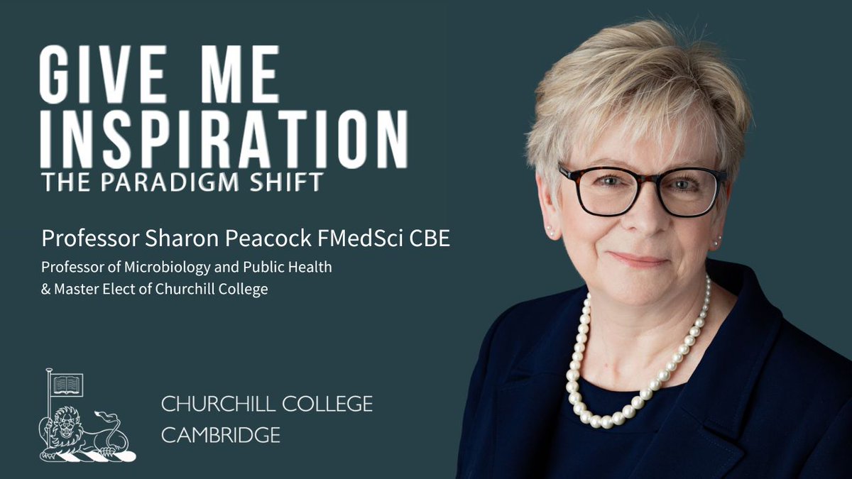 📢The next event in our conversation series, led by @AtheneDonald on 10 May will be with Sharon Peacock, Prof. of Microbiology & Public Health @Cambridge_Uni, and Master Elect of @ChurchillCol! 👉Book your free in-person or virtual ticket: ow.ly/JYgX50QVAE7 @CSiPol