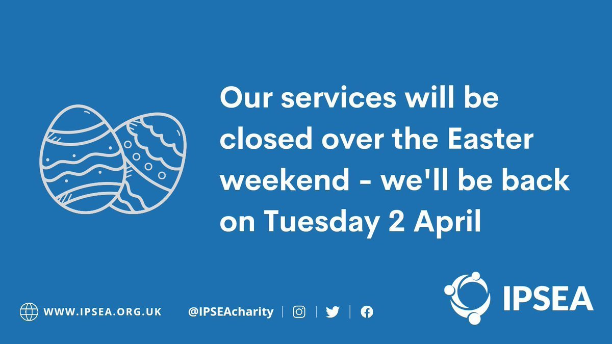 Our services will be closed over the Easter weekend - we'll be back on Tuesday 2 April. For support during this time, our free SEND legal guides, resources and template letters are always available on our website 👇 bit.ly/3TTuyFK