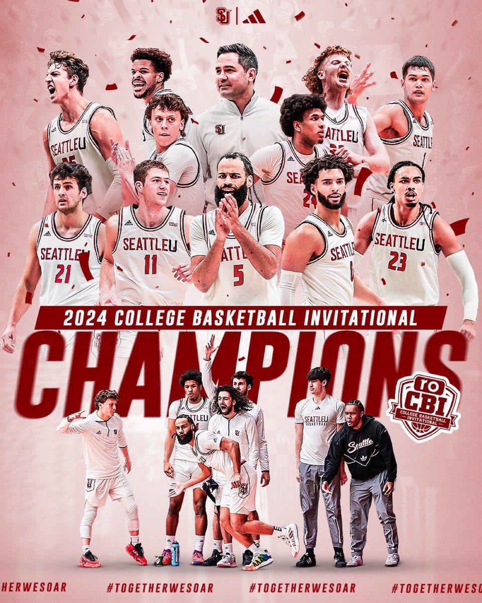 Congrats to <a href="/coachchrisvic/">Chris Victor</a> and the <a href="/seattleumbb/">Seattle U Men's Basketball</a> on finishing the season by winning the ro CBI Championship! This group plays an entertaining style of basketball and made a strong push to close out 2024 by running the table with four impressive wins. Good vibes!