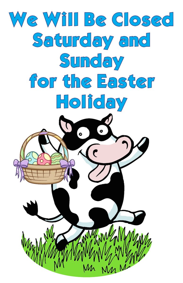 TheCopyCow's tweet image. Have a safe and Happy Easter!
