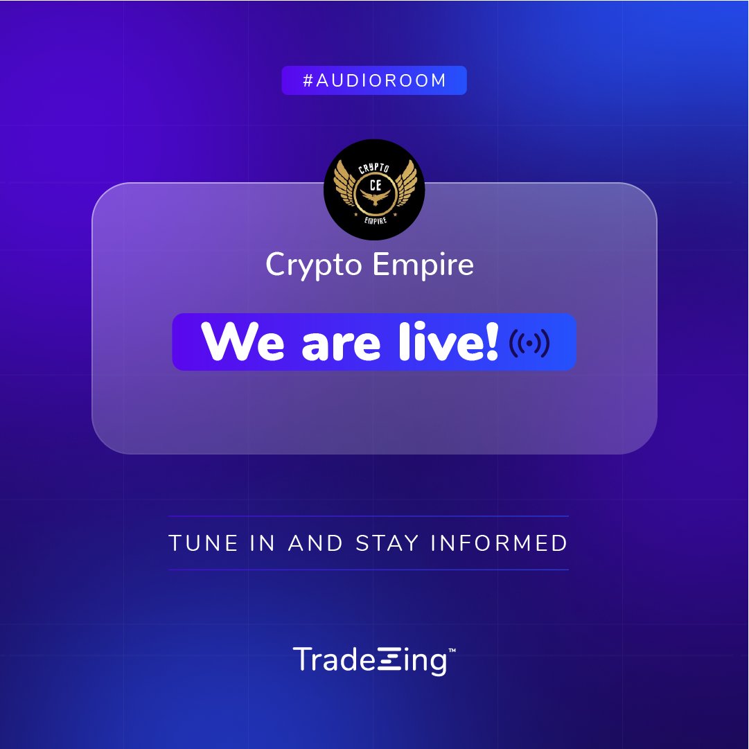 Gm everyone we're Back live once again with our famous crypto and coffee session on @TradeZing where we will be discussing Crypto Market and presenting you our analysis Tune in using link below tradezing.com/audio_room/cry…