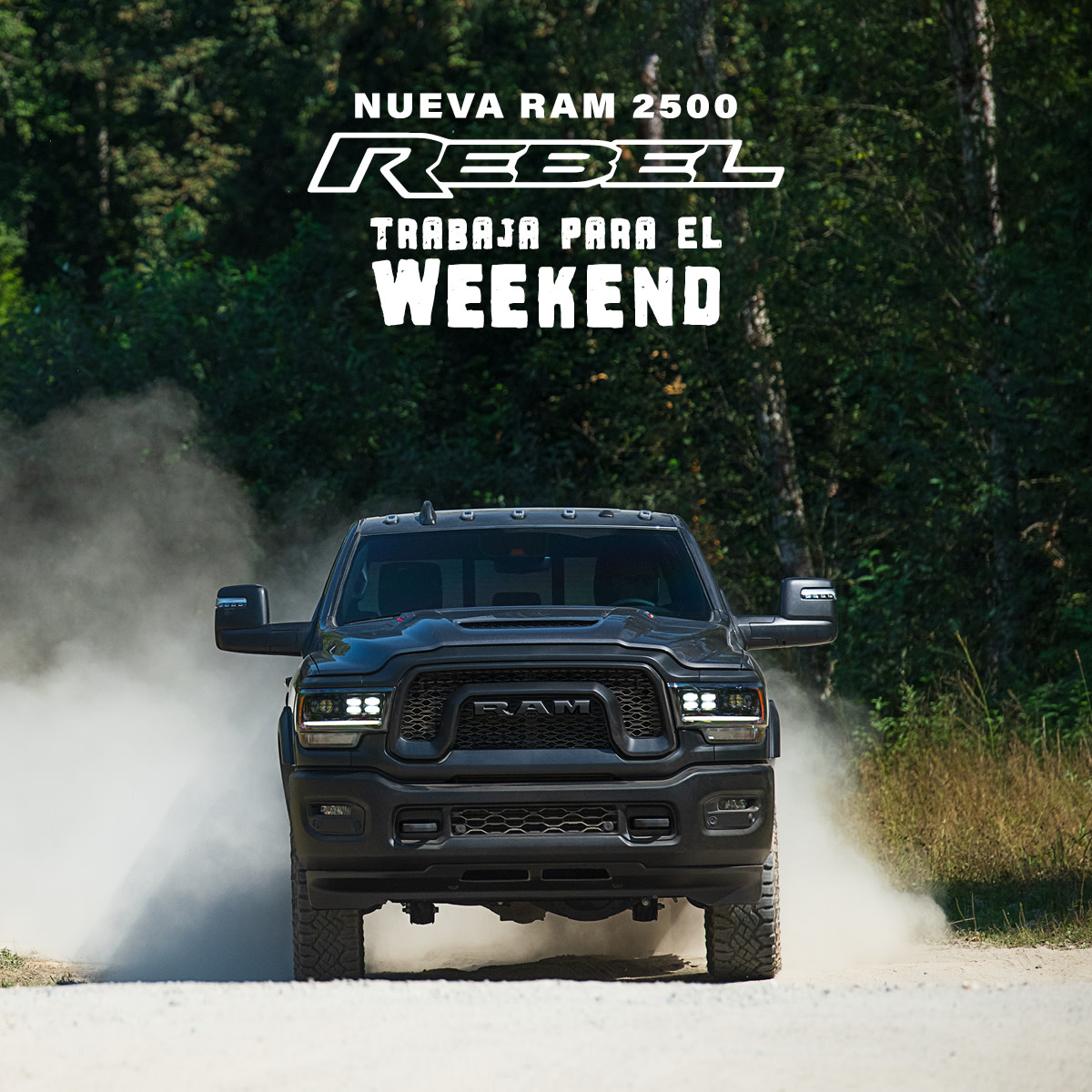 RamTrucksPR's tweet photo. Mientras más duro trabajas, más disfrutas el fin de semana. 🙌 😎 #RAMRebel2500 #LaFuerzaDelTrabajo https://t.co/eR0DAEcOeR