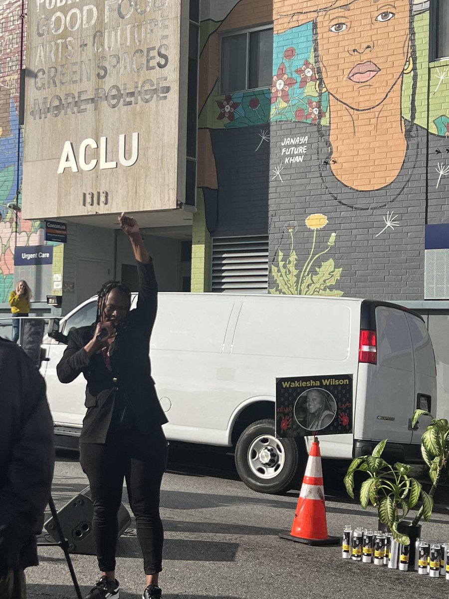 One of the most poignant reminders offered at yesterday’s protest in honor of #WakieshaWilson was by Ms. Helen Jones - mother of #JohnHorton… “It’s people power over money power all day.”