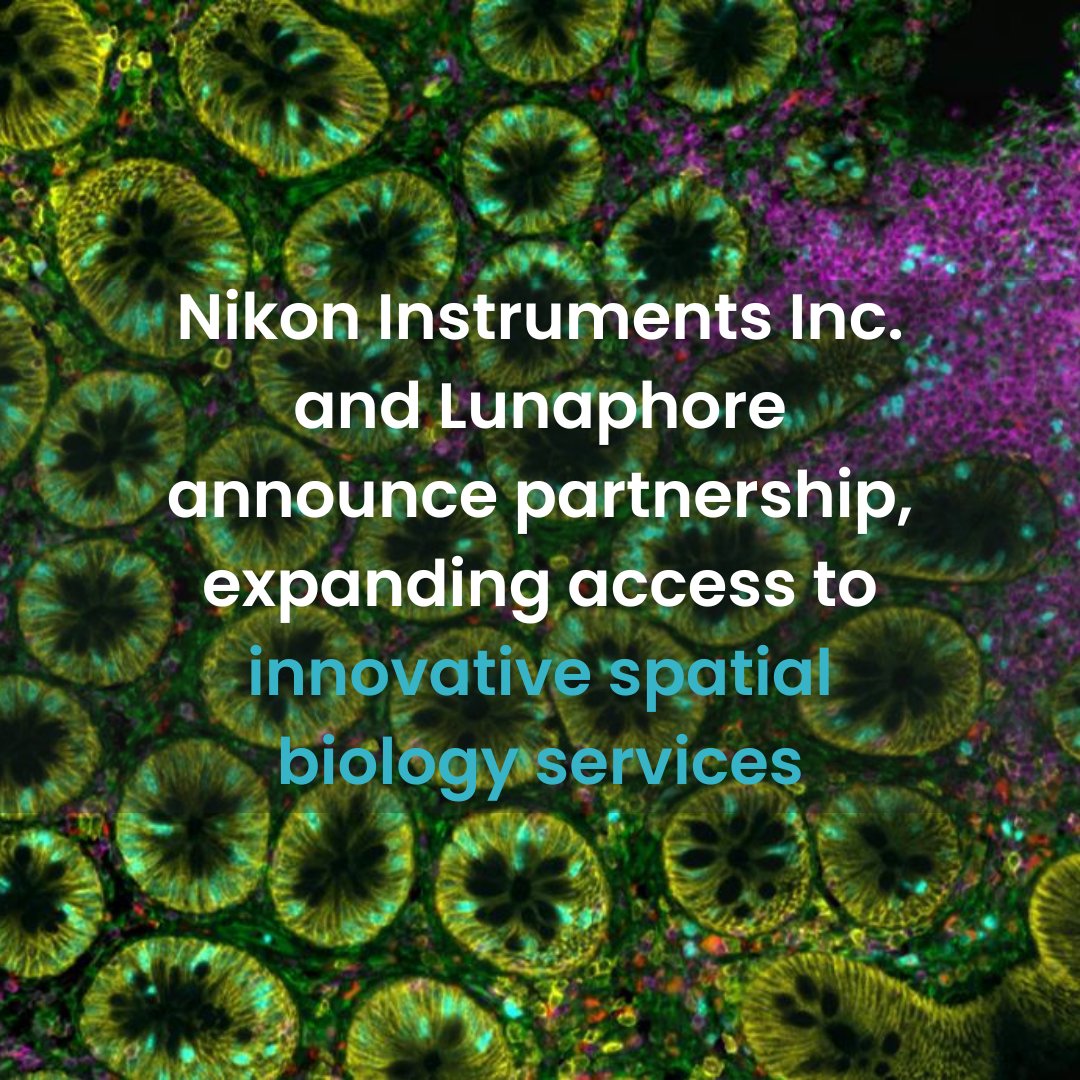 We’re excited to announce a strategic partnership with @lunaphore! This will allow us to provide users at the Nikon BioImaging Lab - Boston access to Lunaphore’s HORIZON™ image analysis software for processing hyperplex COMET™ #SpatialBiology images: bit.ly/3TUzwlC