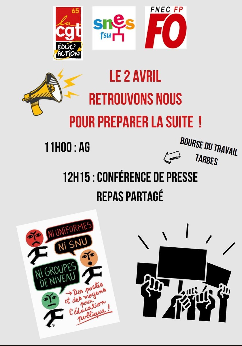 #greve2avril 
#cgteduc