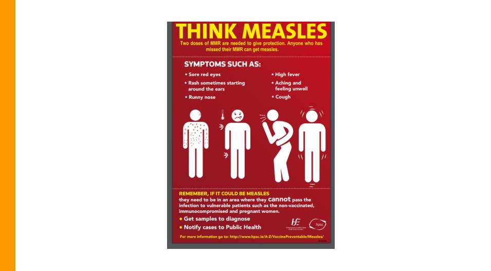 What can you do to help prevent the spread of measles? 🚨Important new HSE National Patient Safety Alert: Risk of measles in healthcare settings with supporting “What does it mean for me as a patient, parent or guardian” are available now. Read here: shorturl.at/sTZ34
