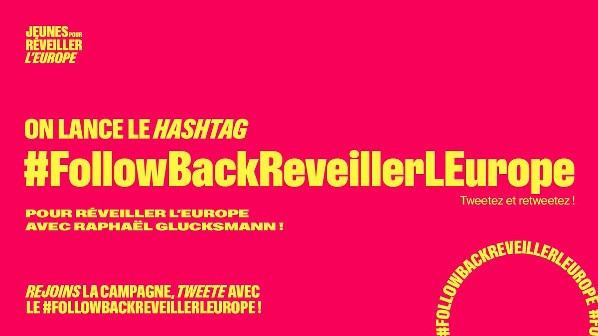 #ReveillerLEurope Le 9 juin on vote @rglucks1 avec @EmmaRafowicz @ChloeRidel et @clergeau #FollowBackReveillerLEurope !
