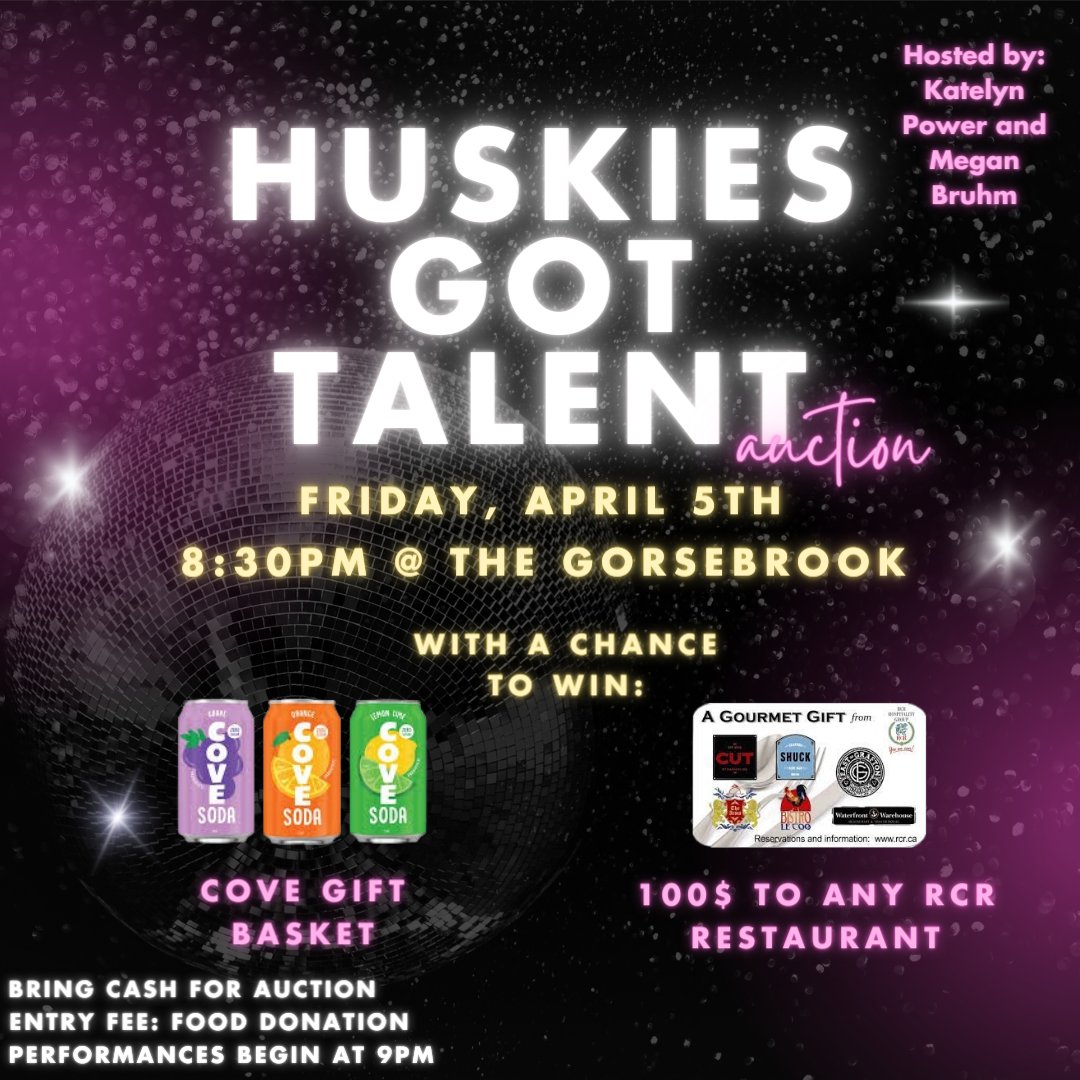 Attention Huskies student-athletes! Join us for ‘Huskies Got Talent’ on Friday, April 5 at 8:30 p.m. It’s going to be an unforgettable evening filled with amazing performances, fundraising, and endless fun! Don’t miss out! #HuskiesGotTalent #SMUAthleticCouncil