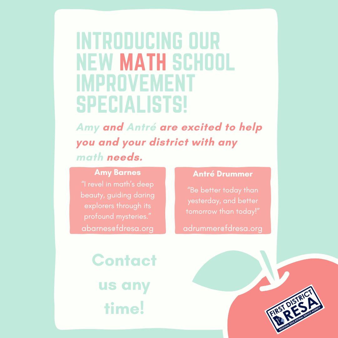 Contact our new Math Specialists today to help your district! #Education #Math