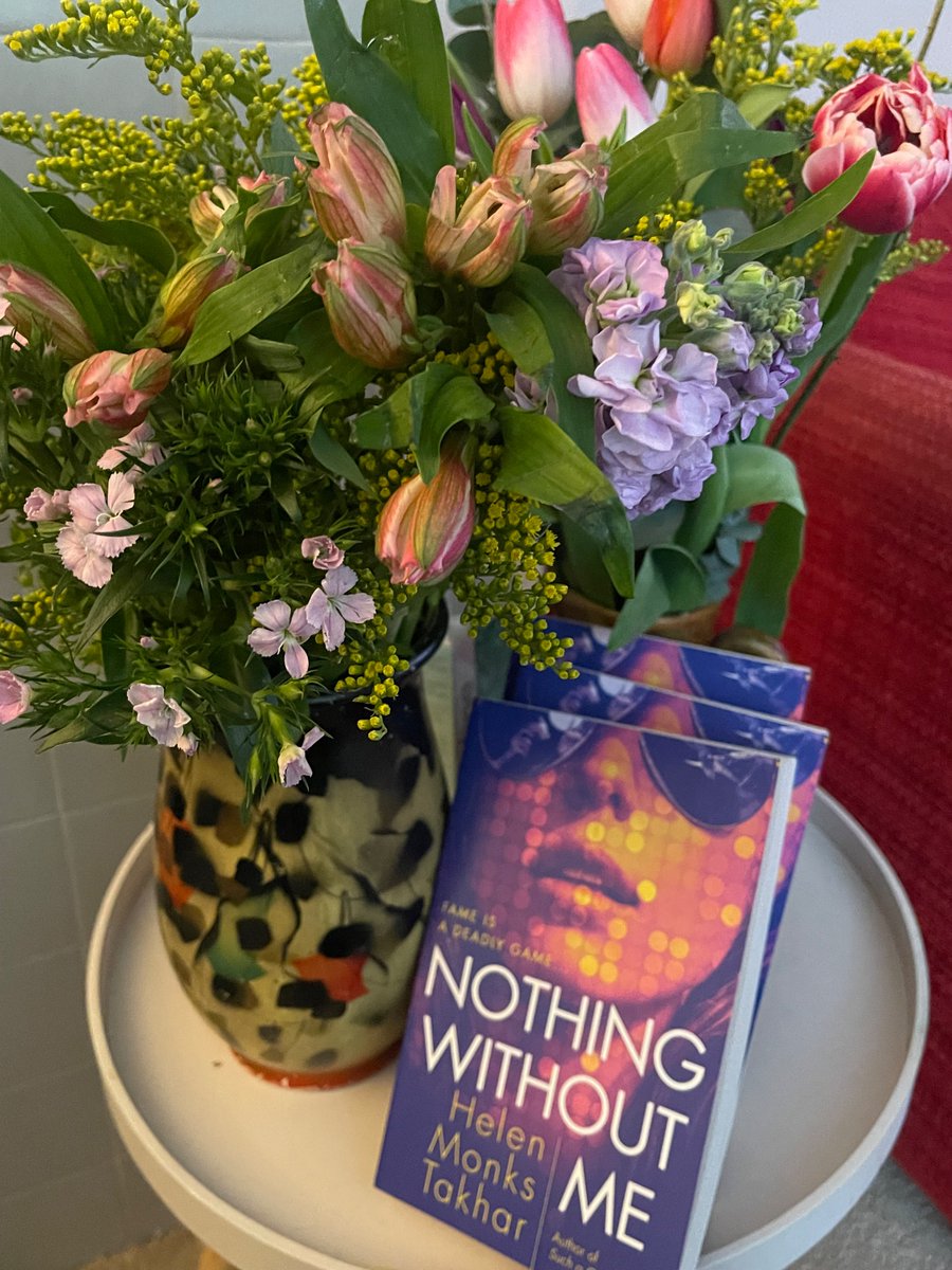 Book three Nothing Without Me pub today. Thank you @clare_esme @HQstories and @HellieOgden @WMEBooksUK for the flowers and so much more