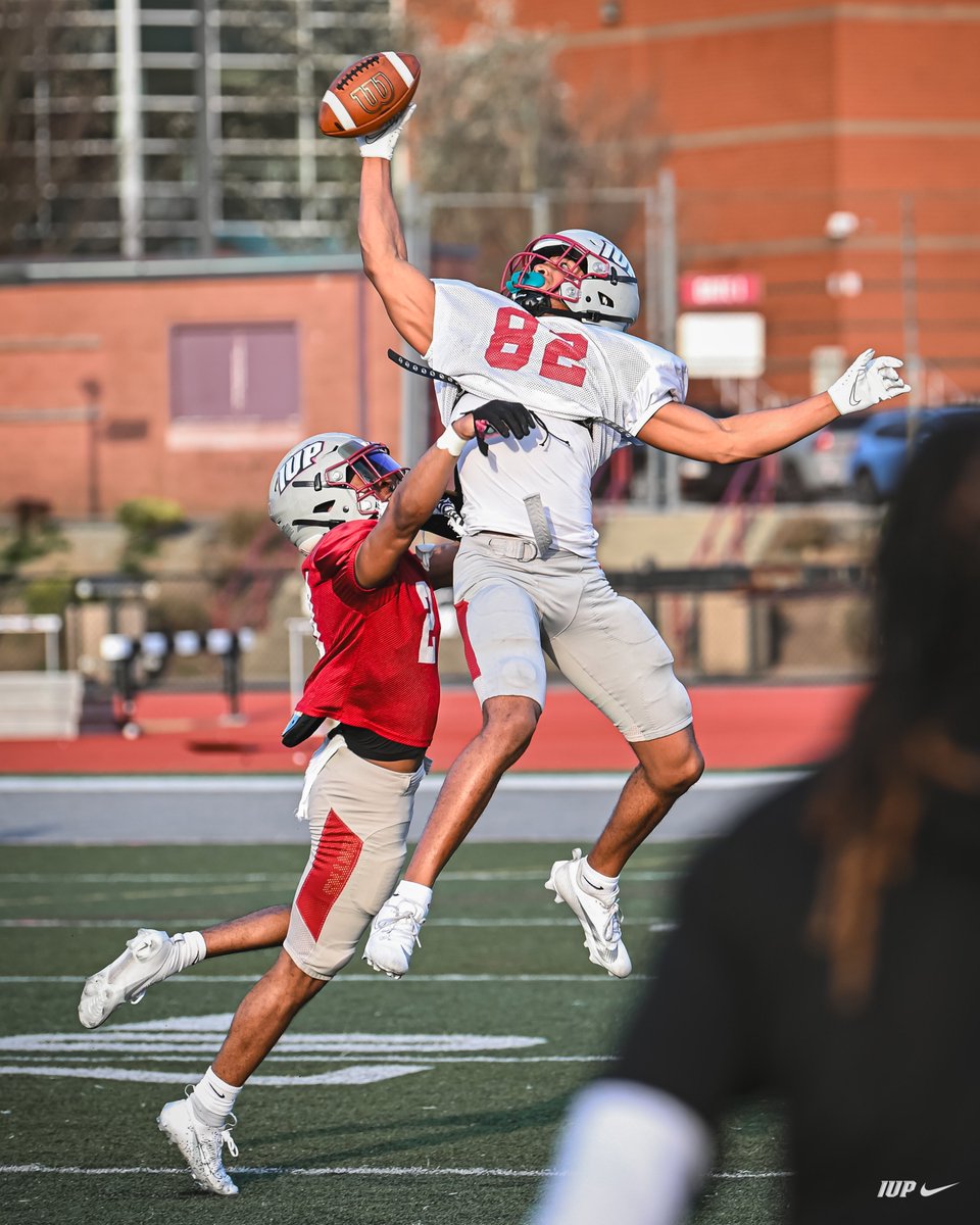 IUPfootball's tweet photo. Leaping into our next opportunity. 

#ALLIN | #TalonsUp https://t.co/O2SThGyNne