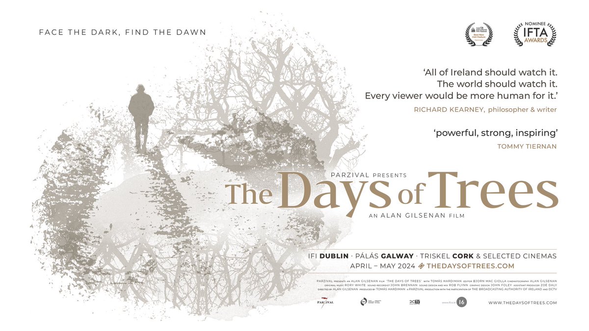 On cinema release from April 12th. An intimate & poetic tale of trauma, memory & hope.. ⁦@IFI_Dub⁩ ⁦@PalasGalway⁩ ⁦@TriskelCork⁩ ⁦@FilmIreland⁩ ⁦@Scannain_com⁩ ⁦@IFTA⁩ ⁦@CIFF⁩ ⁦@uccfilmstudies⁩ #daysoftrees