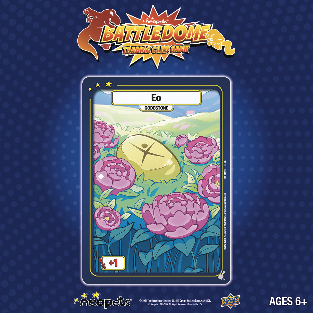 It’s time to TRAIN! 💪 And we’ve got the goods to help you with @UpperDeckEnt! Feast your eyes on the latest Neopets Battledome TCG cards and make sure your pets are always victorious! 🏆 Let no (code)stone go unturned! 🪨 Tune in to Upper Deck’s official livestream over on