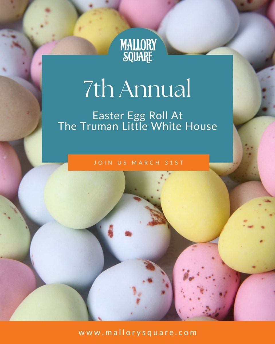 🐰 Join us for the 7th Annual Easter Egg Roll at the Truman Little White House! 🐣🌷 Let's celebrate Easter together in the heart of Key West. Learn more today ⬇️ buff.ly/4cvB3Gd