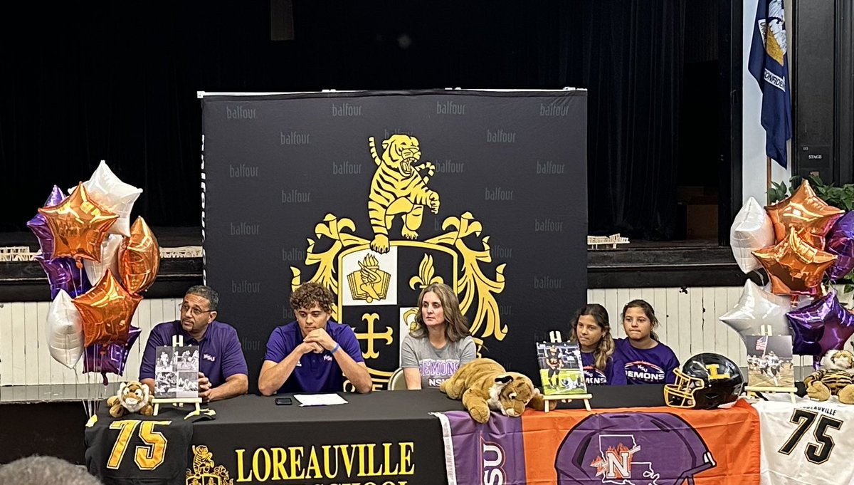 Congratulations to these two on signing National Letters of Intent to continue their athletic and academic careers at the college level. Trace McHugh - Louisiana Christian University Kaine Olivier - Northwestern State University