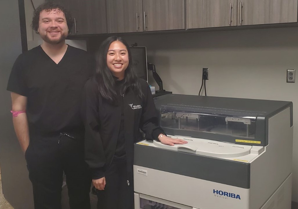 horibamedical's tweet image. By HORIBA Medical USA: This week is an annual celebration of medical laboratory professionals who play a vital role in health care and patient advocacy. Today HORIBA is acknowledging Connor &amp;amp; Vyvy from the Oklahoma Pain Center. We are so thankful for you.#ASCPLabWeek24! #ADLM2024