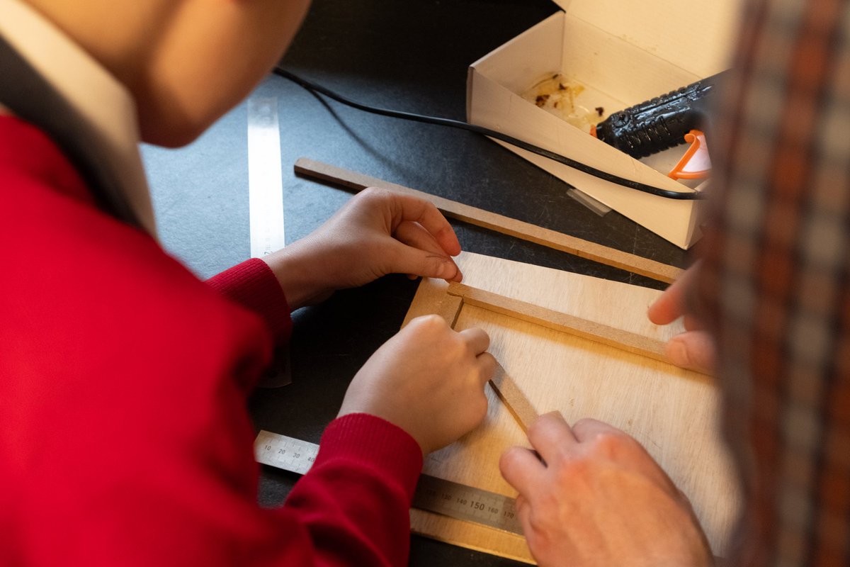 Our yr7 Inspiring Engineers club are wishing everyone a lovely Easter break and here's a sneak peak of their bridges under construction with their mentors from <a href="/MottMacDonald/">Mott MacDonald</a>