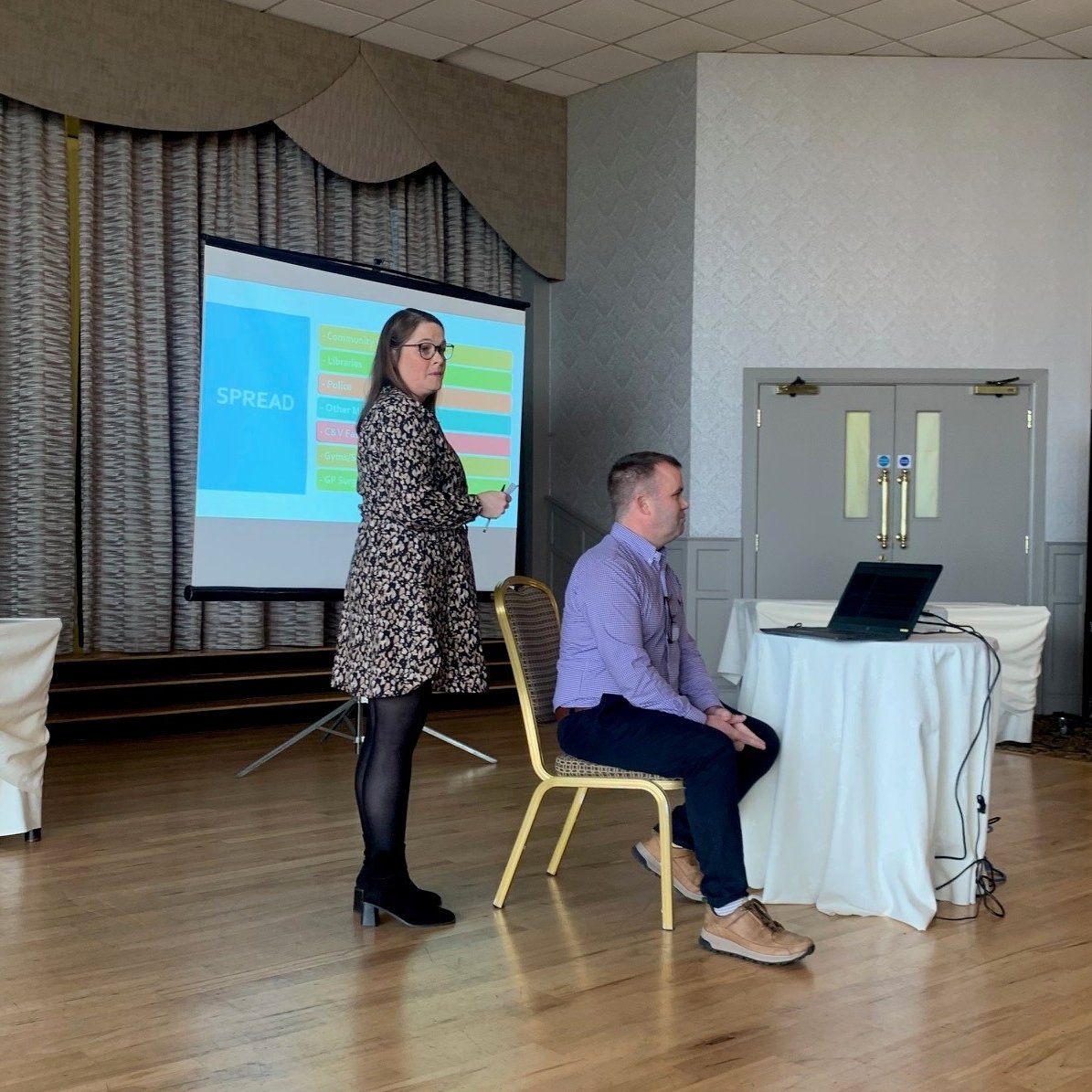 Next, we had Mental Health Practitioners, David McAuley and Louise McKechnie, showcasing the new guide who played a huge part in the innovation. 💻🧠