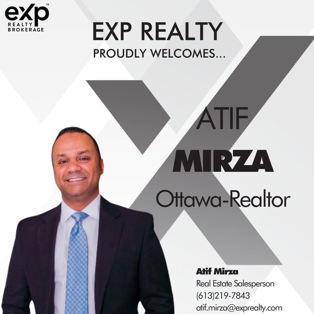 Please send a warm congratulations to Atif Mirza for making the big decision to come to #EXPREALTY #Ottawa Team! He has decided to upgrade his career to take it to the next level! Welcome to one of the fastest-growing teams in #Canada!
#realtorshelpingrealtors
#exprealtyproud